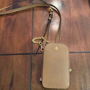 Tory Burch crossbody phone carrier